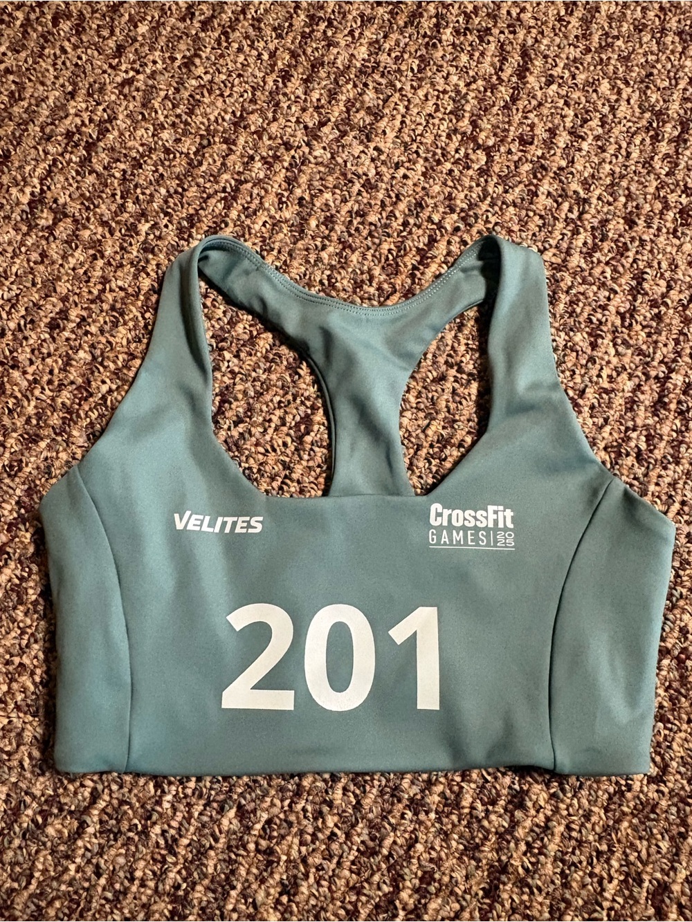 Teal Racerback Sports Bra - CrossFit Games 201